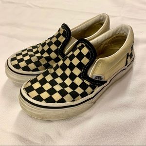 Vans Kids Checkerboard Classic Slip-On